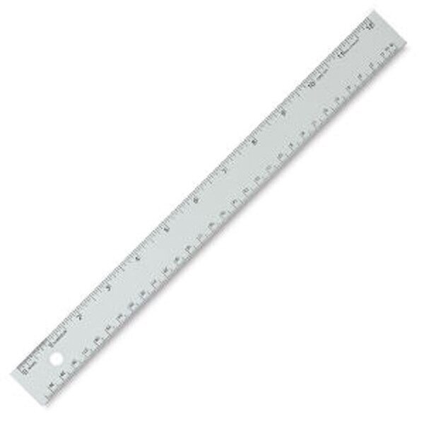 Alumicolor Non-Slip 12" Straight Edge Ruler